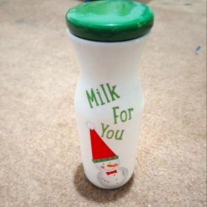 Glass Milk Jar Cute